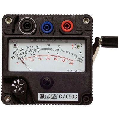 Chauvin Arnoux C.A 6503 Isolations Tester - 5GΩ, 1kV, CAT III Chauvin Arnoux C.A 6503 Isolations Tester - 5GΩ, 1kV, CAT III