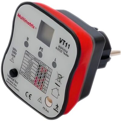 MULTIMETRIX - VT 11 - 2P+T - Testeur de prise - Publicité MULTIMETRIX - VT 11 - 2P+T - Testeur de prise - Publicité