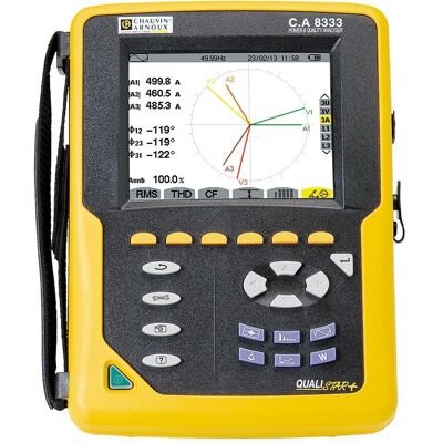 Analyseur de qualité électrique Chauvin Arnoux - 3 phases, USB, 1000V max - Publicité Analyseur de qualité électrique Chauvin Arnoux - 3 phases, USB, 1000V max - Publicité