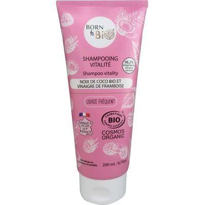 Born to Bio Kokos Himbeer Essig Bio Shampoo - Haar Vitalität Born to Bio Kokos Himbeer Essig Bio Shampoo - Haar Vitalität