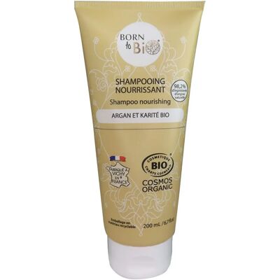 Born to Bio Argan Shea Nährstoff-Shampoo - Für Trockenes & Beschädigtes Haar Born to Bio Argan Shea Nährstoff-Shampoo - Für Trockenes & Beschädigtes Haar