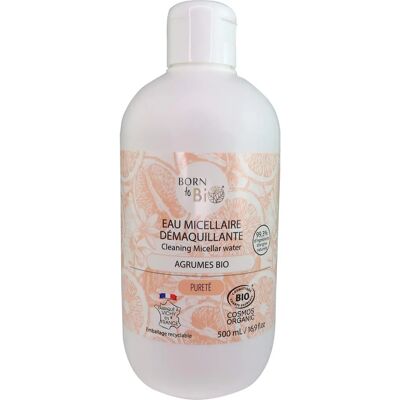 Agua Micelar Desmaquillante Piel Grasa Born To Bio - 500ml Agua Micelar Desmaquillante Piel Grasa Born To Bio - 500ml