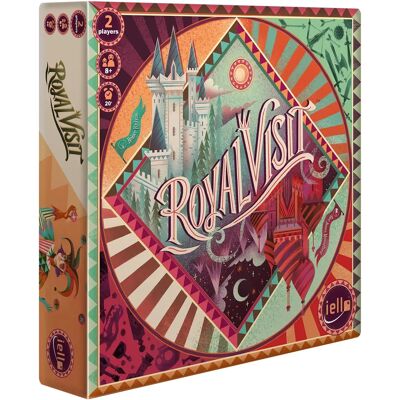 Gioco da tavolo di alta qualità Royal Visit Series di IELLO per 2 giocatori 8+ anni Gioco da tavolo di alta qualità Royal Visit Series di IELLO per 2 giocatori 8+ anni