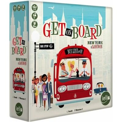 Iello 51826 Get On Board - Jeu de société - New York & Londres - Publicité Iello 51826 Get On Board - Jeu de société - New York & Londres - Publicité