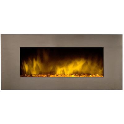 EFYDIS Chimenea eléctrica de pared - Efecto llama realista, cambio de color LED - Calefacción 30m² EFYDIS Chimenea eléctrica de pared - Efecto llama realista, cambio de color LED - Calefacción 30m²