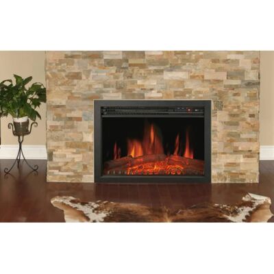 Chimenea eléctrica Oxford 61 cm Chemin'Arte - Diseño moderno y efecto llama realista Chimenea eléctrica Oxford 61 cm Chemin'Arte - Diseño moderno y efecto llama realista