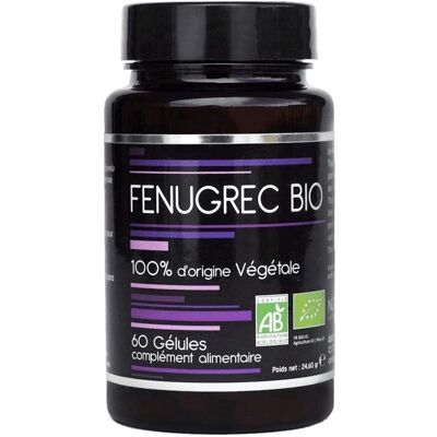 Nutrivie Fenugrec Bio - 60 Gélules - Complément Alimentaire - Publicité Nutrivie Fenugrec Bio - 60 Gélules - Complément Alimentaire - Publicité