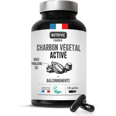 Nutrivie Capsules de Charbon Végétal Vegan - Soutien Détox - 120 Capsules - Publicité Nutrivie Capsules de Charbon Végétal Vegan - Soutien Détox - 120 Capsules - Publicité