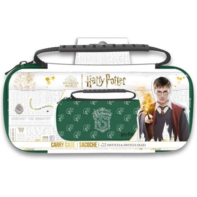 Freaks and Geeks - Harry Potter - Slim bag for Switch and Switch Oled - Green - Slytherin - Protective Cover Freaks and Geeks - Harry Potter - Slim bag for Switch and Switch Oled - Green - Slytherin - Protective Cover
