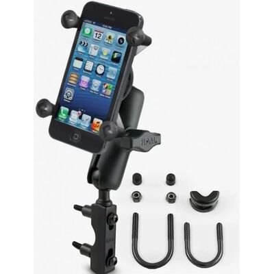 Support universel Tecnoglobe X-Grip pour smartphones - 2 vélos - Noir - Publicité Support universel Tecnoglobe X-Grip pour smartphones - 2 vélos - Noir - Publicité