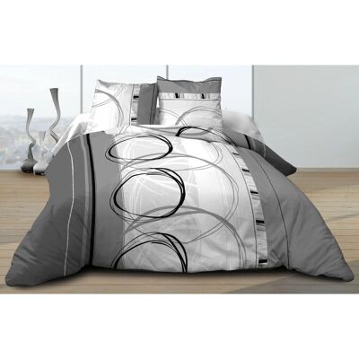 LE LINGE DE JULES - Zestaw pościeli - 240x260cm - Szary LE LINGE DE JULES - Zestaw pościeli - 240x260cm - Szary