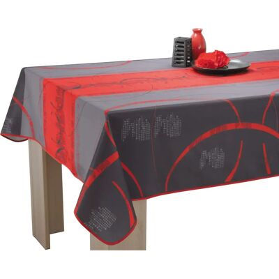 LE LINGE DE JULES Nappe rectangulaire en polyester rouge - Nappe - Publicité LE LINGE DE JULES Nappe rectangulaire en polyester rouge - Nappe - Publicité