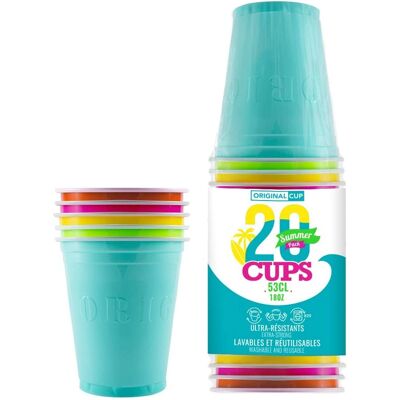 Générique Summer Colors 50cl Reusable Cup Générique Summer Colors 50cl Reusable Cup