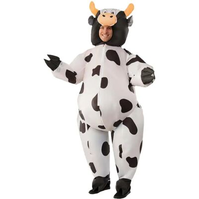 Déguisement de vache unisexe gonflable - Mini ventilateur - Taille universelle - Amusant pour fêtes - Publicité Déguisement de vache unisexe gonflable - Mini ventilateur - Taille universelle - Amusant pour fêtes - Publicité