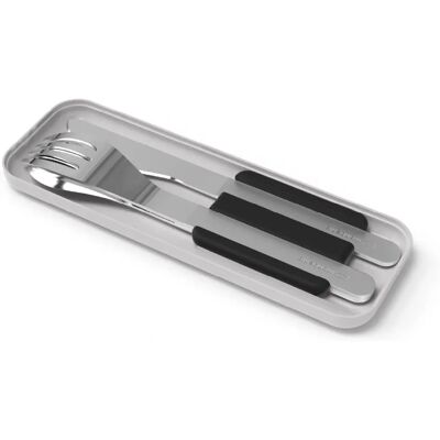 Monbento MB Slim Box Besteck-Set - Edelstahl, Schwarz Monbento MB Slim Box Besteck-Set - Edelstahl, Schwarz
