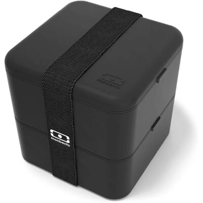 Monbento MB Square Onyx - Boîte à lunch 2 compartiments - Publicité Monbento MB Square Onyx - Boîte à lunch 2 compartiments - Publicité