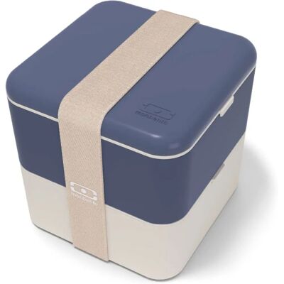 Monbento Square Lunchbox - 2 Fächer, 1,7L, Blau, Food Safe Monbento Square Lunchbox - 2 Fächer, 1,7L, Blau, Food Safe