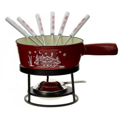 TABLE & COOK HHF-078 - Rosso - Set fonduta TABLE & COOK HHF-078 - Rosso - Set fonduta