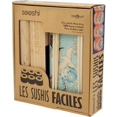 Kit Sushi Cookut - Bambou écologique - Facile pour débutants - Boîte recyclable - Publicité Kit Sushi Cookut - Bambou écologique - Facile pour débutants - Boîte recyclable - Publicité