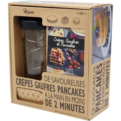 Set de regalo Cookut espiral para crêpes y gofres - Varias recetas Set de regalo Cookut espiral para crêpes y gofres - Varias recetas