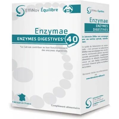 Effinov Nutrition Enzymae Enzymes Digestives - 40 Gélules - Publicité Effinov Nutrition Enzymae Enzymes Digestives - 40 Gélules - Publicité