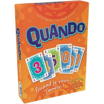 Jeu d'ambiance Oya Quando - Jeu de cartes compétitif familial - Publicité Jeu d'ambiance Oya Quando - Jeu de cartes compétitif familial - Publicité