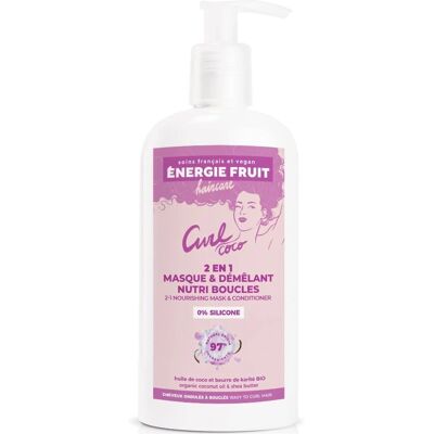 Masque 2 en 1 Nourrissant Coco Energie Fruit - Cheveux Bouclés Masque 2 en 1 Nourrissant Coco Energie Fruit - Cheveux Bouclés