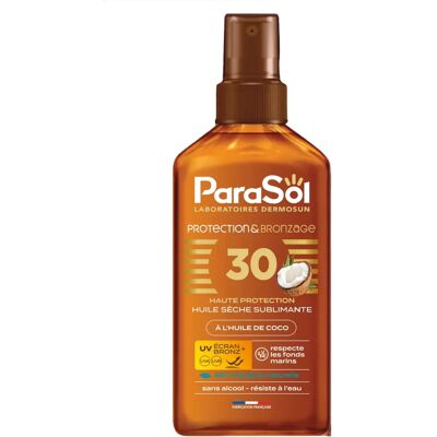 Huile Sèche Sublimante Parasol SPF 30 - Huile Sèche Solaires Huile Sèche Sublimante Parasol SPF 30 - Huile Sèche Solaires