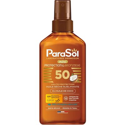 ParaSol Protection & Bronzage Mini Huile Sèche SPF50 125ml ParaSol Protection & Bronzage Mini Huile Sèche SPF50 125ml