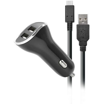 Steelplay Nintendo Switch Auto-Ladegerät - Dual USB, 2m USB-C Kabel Steelplay Nintendo Switch Auto-Ladegerät - Dual USB, 2m USB-C Kabel