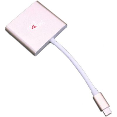Steelplay JVASWI00027 USB-C Multiport Adapter Rose gold - USB-C Multiport Adapter Steelplay JVASWI00027 USB-C Multiport Adapter Rose gold - USB-C Multiport Adapter
