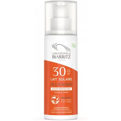 Laboratoires de Biarritz SPF 30 Crème solaire minérale Visage & Corps - Publicité Laboratoires de Biarritz SPF 30 Crème solaire minérale Visage & Corps - Publicité