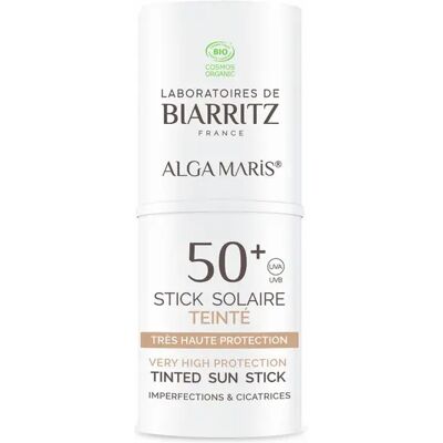 Laboratoires de Biarritz Alga Maris SPF50+ Mineralischer Sonnenschutzstick Natürliche Farbe Laboratoires de Biarritz Alga Maris SPF50+ Mineralischer Sonnenschutzstick Natürliche Farbe