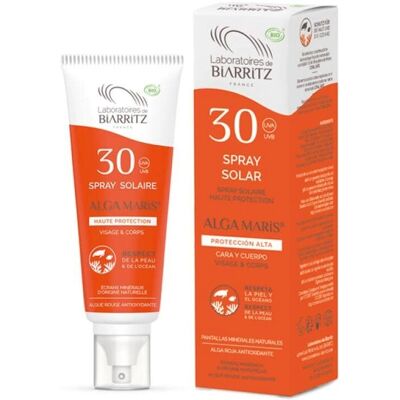 Spray solar SPF30 Alga Maris - Protector mineral sensible y resistente al agua Spray solar SPF30 Alga Maris - Protector mineral sensible y resistente al agua