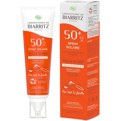 Laboratoires de Biarritz Alga Maris Spray Solaire SPF 50+ - Format Familial - Publicité Laboratoires de Biarritz Alga Maris Spray Solaire SPF 50+ - Format Familial - Publicité