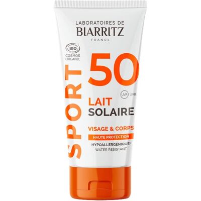 Crème Solaire Bio SPF50 Laboratoires de Biarritz Visage & Corps - Publicité Crème Solaire Bio SPF50 Laboratoires de Biarritz Visage & Corps - Publicité