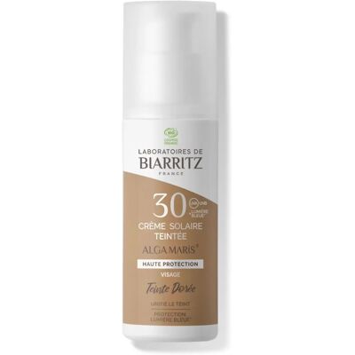 Laboratoires de Biarritz Alga Maris SPF 30 Protector Solar Facial Tinteado Dorado 50 ml Laboratoires de Biarritz Alga Maris SPF 30 Protector Solar Facial Tinteado Dorado 50 ml