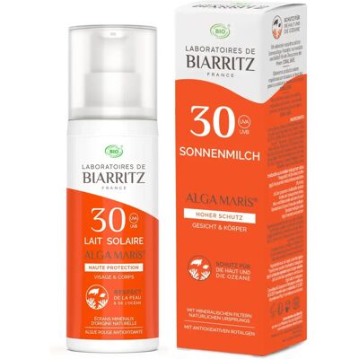 Alga Maris Laboratoires de Biarritz Leche Solar SPF30 con Alga-Gorria Alga Maris Laboratoires de Biarritz Leche Solar SPF30 con Alga-Gorria