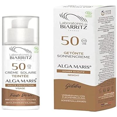 Laboratoires de Biarritz - Crema Facial Dorada SPF50 - Alta Protección Laboratoires de Biarritz - Crema Facial Dorada SPF50 - Alta Protección