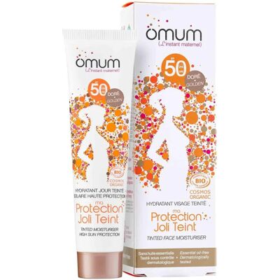 Omum - Crème solaire bio SPF50 pour le visage - Hydratante & protectrice - Publicité Omum - Crème solaire bio SPF50 pour le visage - Hydratante & protectrice - Publicité