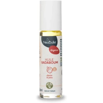 Huile de massage bio Badaboum Roll-on pour bébé et femme enceinte - Apaise la peau - Publicité Huile de massage bio Badaboum Roll-on pour bébé et femme enceinte - Apaise la peau - Publicité