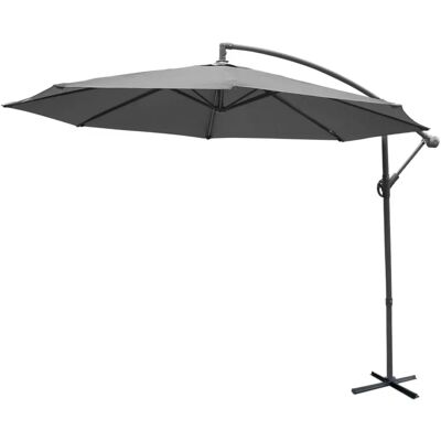 ALICE'S GARDEN - Ø300cm Offset Parasol - Gray ALICE'S GARDEN - Ø300cm Offset Parasol - Gray