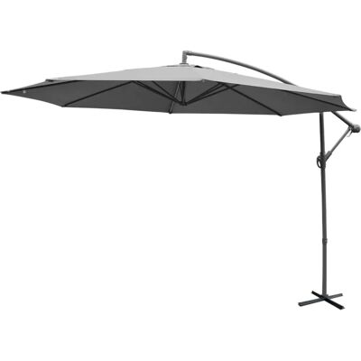 Alice's Garden Parasol Ø350cm - Gray - Crank Handle - Outdoor Alice's Garden Parasol Ø350cm - Gray - Crank Handle - Outdoor