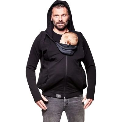 Sweat unisexe Love Radius pour porté bébé - Noir - Publicité Sweat unisexe Love Radius pour porté bébé - Noir - Publicité