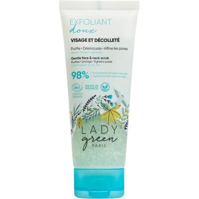 Lady Green Exfoliant Visage Doux Bio - 75ml - Publicité Lady Green Exfoliant Visage Doux Bio - 75ml - Publicité