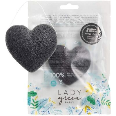 Lady Green Bambuskohle Konjac Schwamm - Empfindliche Haut Lady Green Bambuskohle Konjac Schwamm - Empfindliche Haut