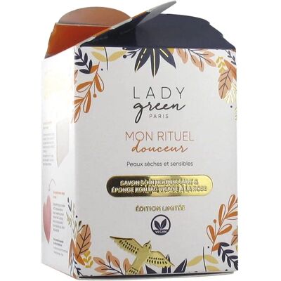 Lady Green Savon Nourrissant Bio 100 g + Éponge Konjac Rose - Coffret Soin - Publicité Lady Green Savon Nourrissant Bio 100 g + Éponge Konjac Rose - Coffret Soin - Publicité