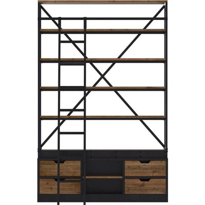Estantería Rendez-Vous Déco de madera reciclada y metal 160cm - Estilo industrial Estantería Rendez-Vous Déco de madera reciclada y metal 160cm - Estilo industrial