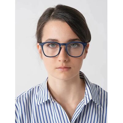 Izipizi lmsec03_20 Blue Trapezoidal Large Reading Glasses - Glasses Izipizi lmsec03_20 Blue Trapezoidal Large Reading Glasses - Glasses