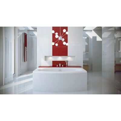 Azura Home Design Bañera Genova - Ergonómica, Blanca, 180L Azura Home Design Bañera Genova - Ergonómica, Blanca, 180L